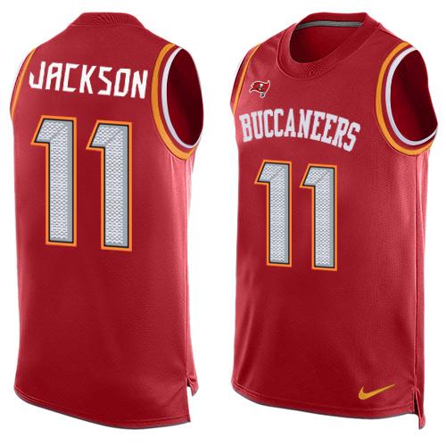 Nike Buccaneers #11 DeSean Jackson Red Team Color Men's Stitched NFL Limited Tank Top Jersey